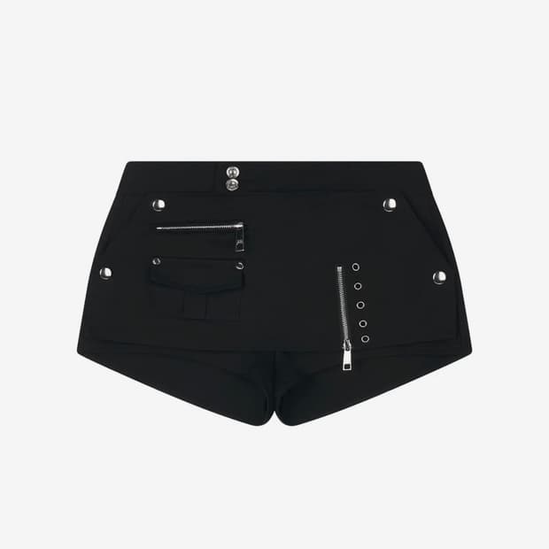 일리오 Black Biker layer shorts