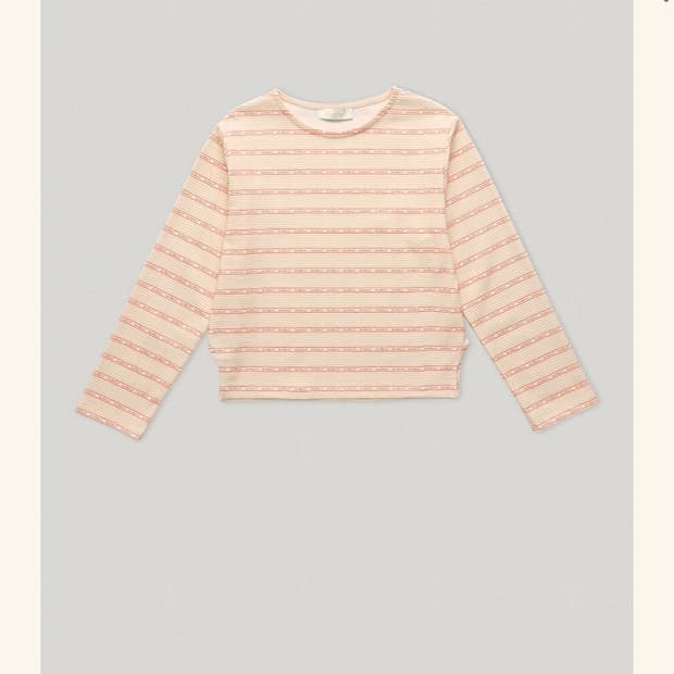 스무드무드 코랄 스트라이프 티