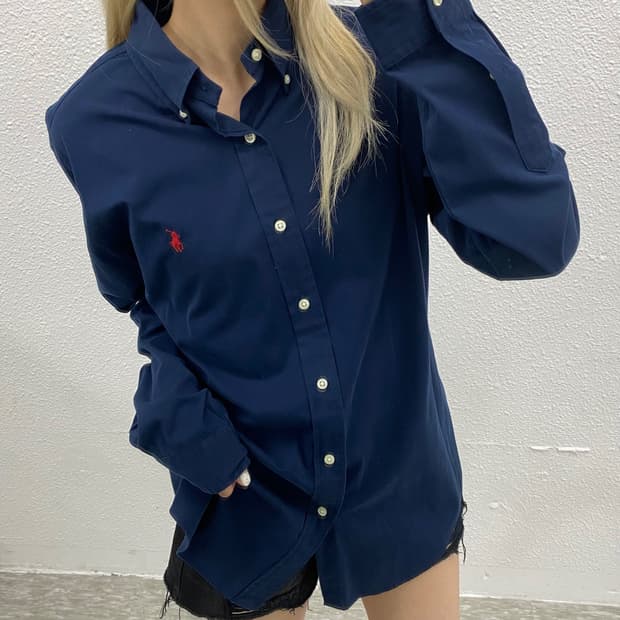 폴로 랄프로렌 레드포니 네이비 셔츠 M