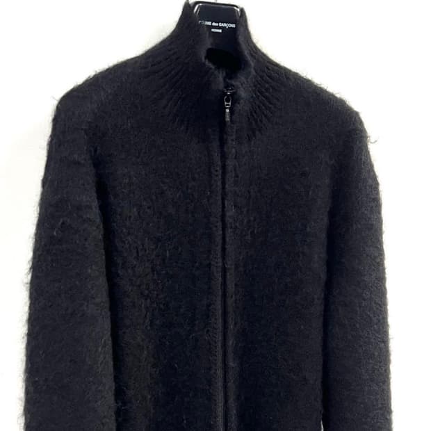 [M] 니들스 모헤어 니트집업 가디건 블랙