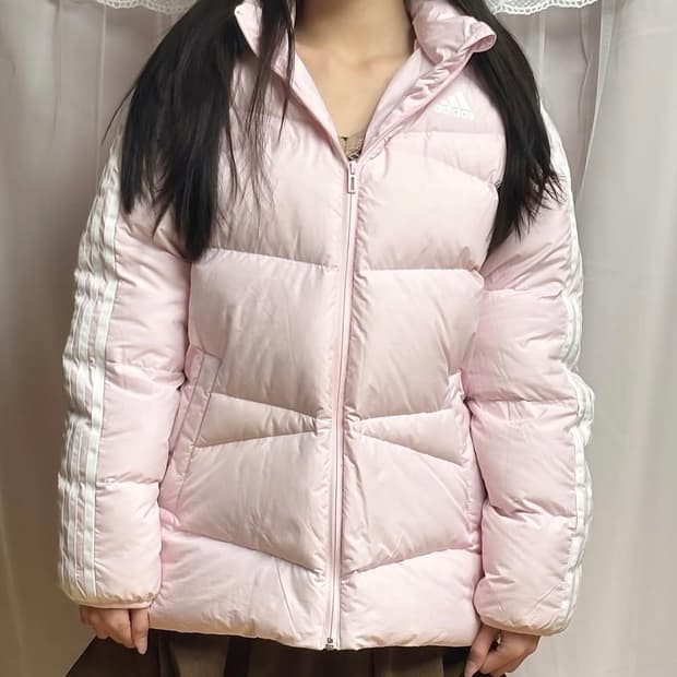아디다스 핑크 패딩