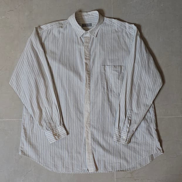 다나카 옴므 루즈 스트라이프 셔츠