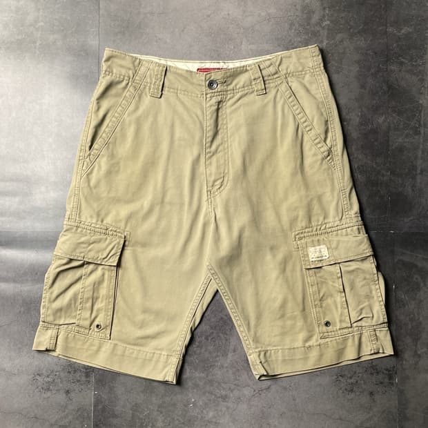 LEVI'S 00s 리바이스 베이지 카고 워크 하프팬츠 A01237