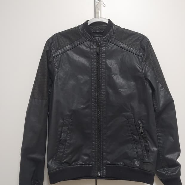 GUESS  게스 항공자켓형  레더 자켓-M사이즈