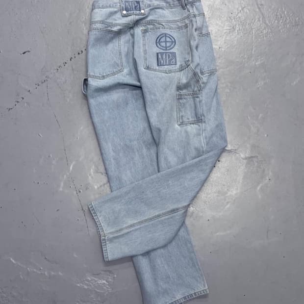 플라스틱프로덕트 페인터 데님 팬츠 스틸블루 m사이즈 판매합니다