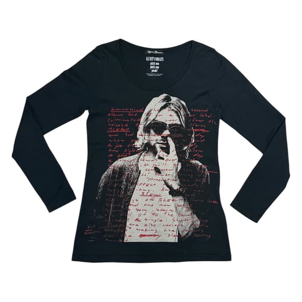 2011 히스테릭 글래머x커트 코베인 아카이브 롱슬리브 티셔츠