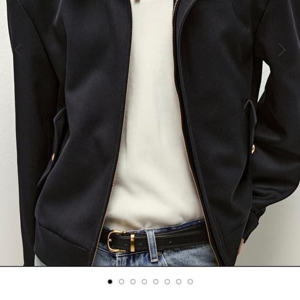 (새상품) 세비지 트윌 블루종 자켓 네이비 xl