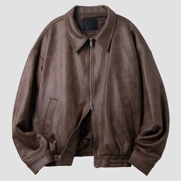 블랙모먼트 스웨이드 집업 자켓