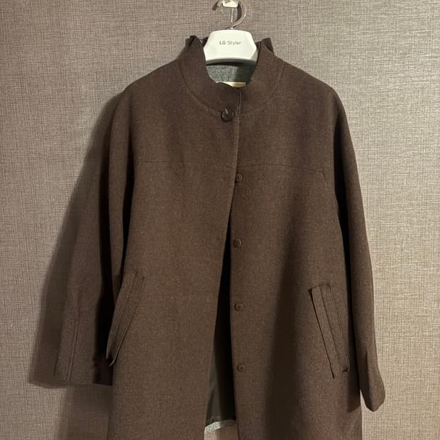 이새 ISAE 모 혼방 코트