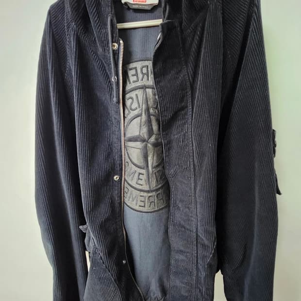 스톤아일랜드 슈프림 콜라보 코듀로이 자켓 XL