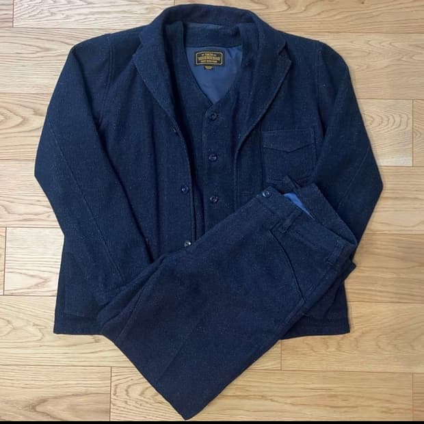 네이버후드 사시코 인디고 수트셋업