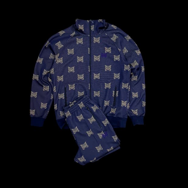 Needles Track Suit Butterfly Navy