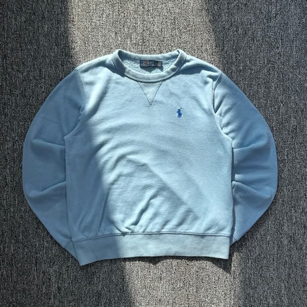 폴로 랄프로렌 스카이 블루 맨투맨 