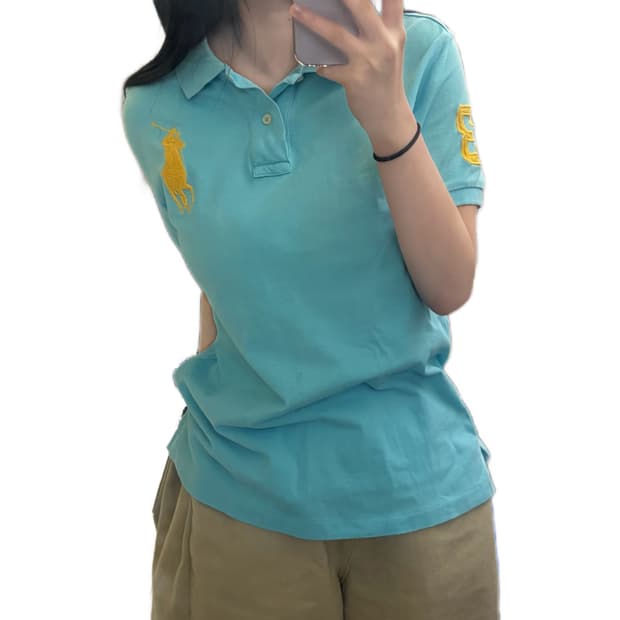 폴로 랄프로렌 빅포니 스카이블루 하늘 카라티 PK 정품