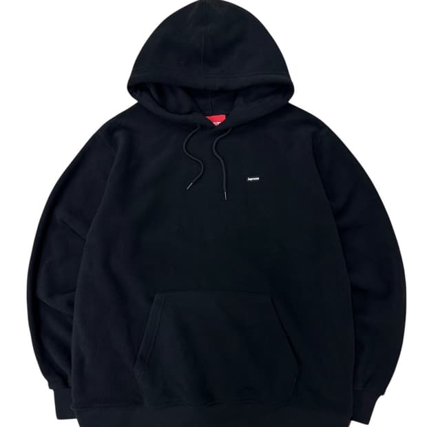 슈프림 폴라텍 후드 블랙 (S)