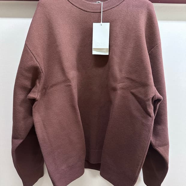 [새상품] COS 릴렉스드핏 울니트 (브라운)L 