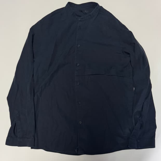 정품 코스 Cos 차이나넥 미니멀 셔츠 네이비 L