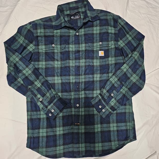 칼하트 플란넬 체크 루즈핏 셔츠 M