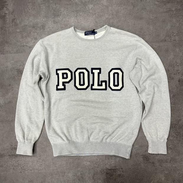 00s 폴로 랄프로렌 레터링 맨투맨