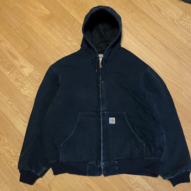 [XL] 00s 빈티지 칼하트 액티브 자켓 J131 BLK