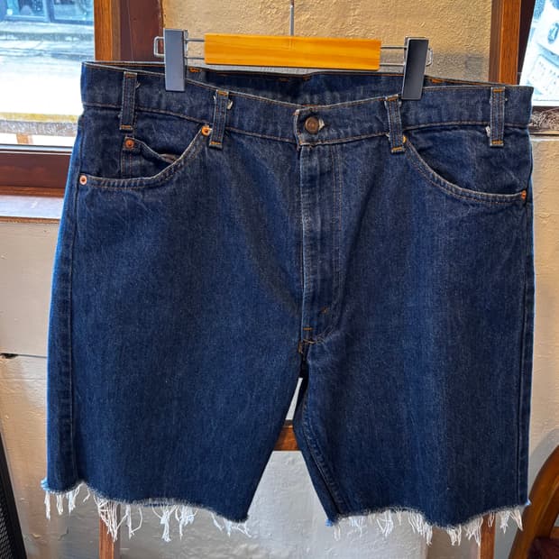리바이스505 빈티지 데님 컷 오프 쇼츠