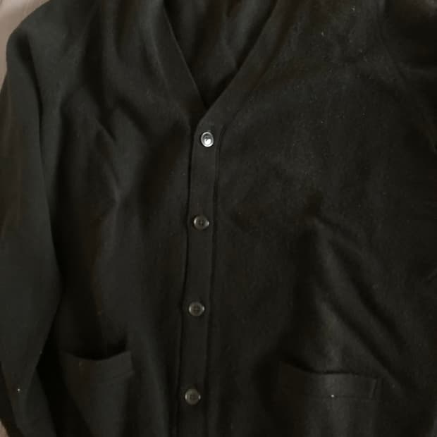 (오늘만급처)유니클로 램스울 가디건 블랙XL