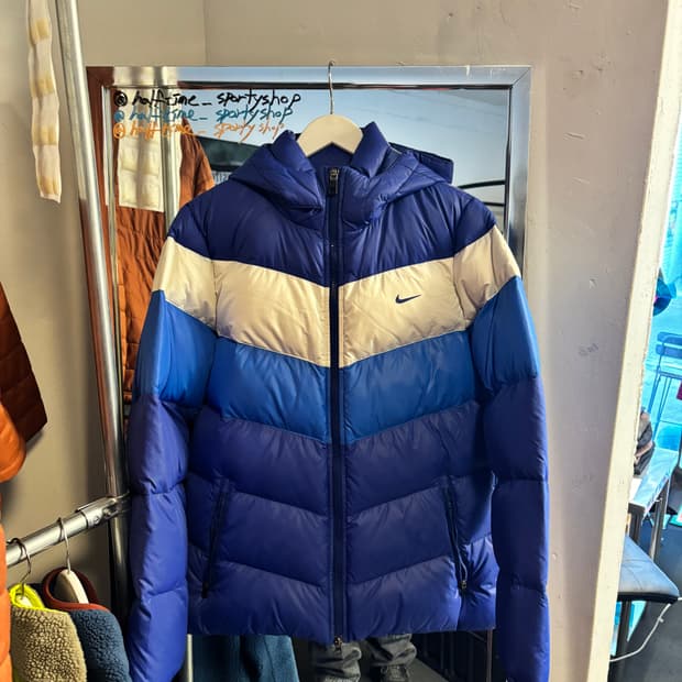 나이키 배색 패딩 