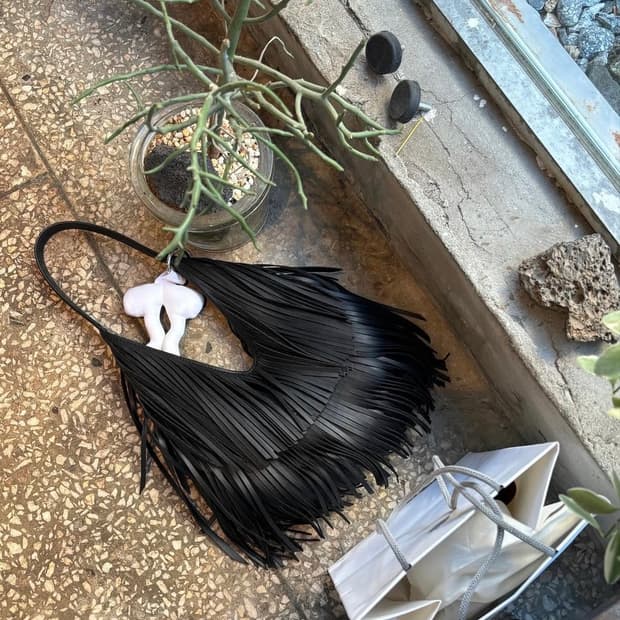 자라 프린지 쇼퍼백