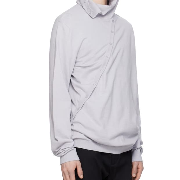 PAF 8.0 knit right hoodie grey