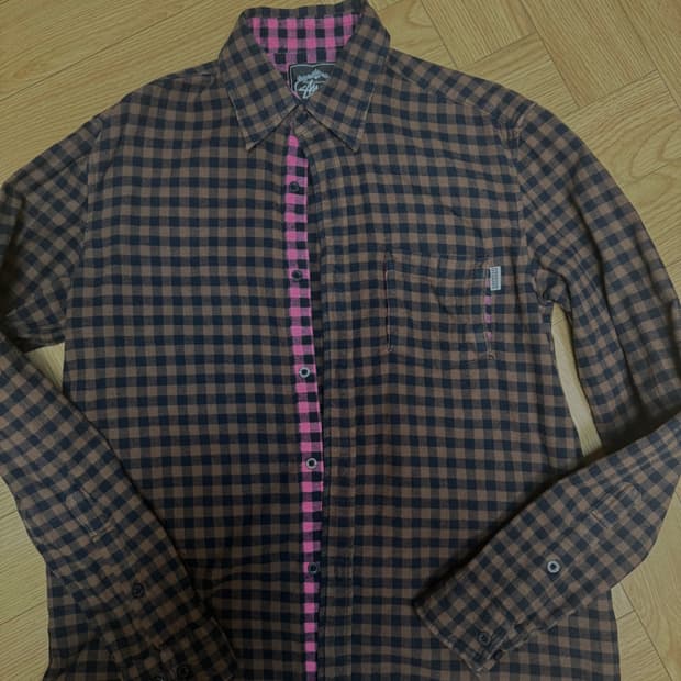 00s 스투시 체크셔츠 