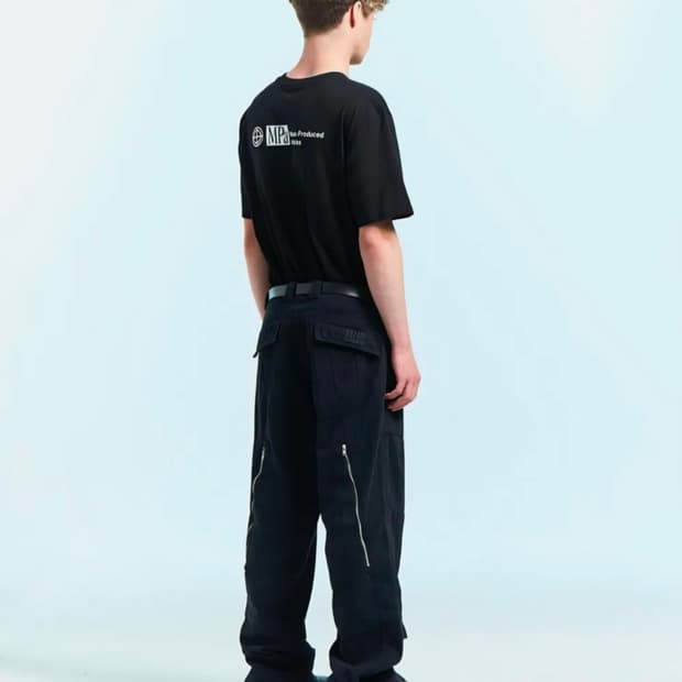 플라스틱프로덕트 MPa WAVE ZIPPER PANTS (BLACK) M