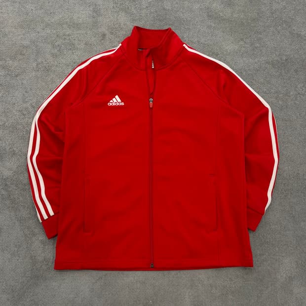 85 아디다스 레드 트랙탑 져지