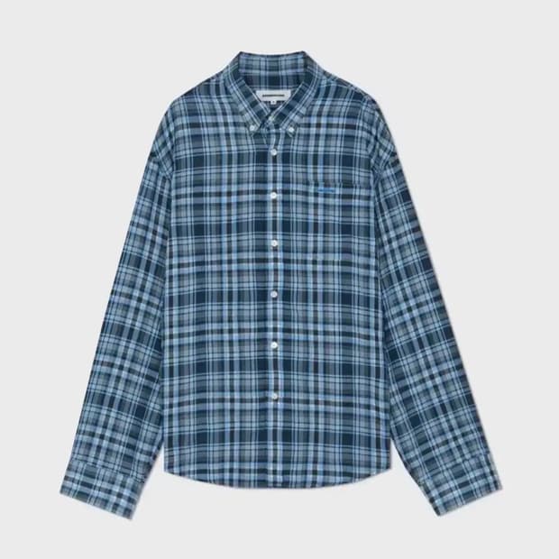 구민성 체크셔츠 블루(M)