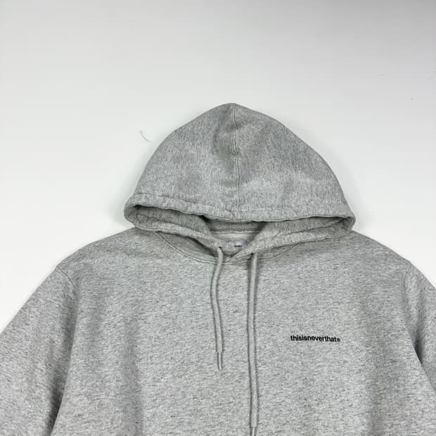 디스이즈네버댓 (디네댓) 백로고 그레이 후드티 (M)