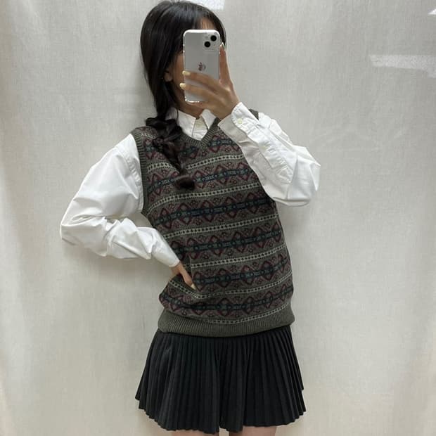 폴로 랄프 로렌 패턴 니트 조끼/#3604