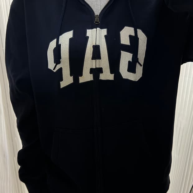 갭 네이비 후드집업 L