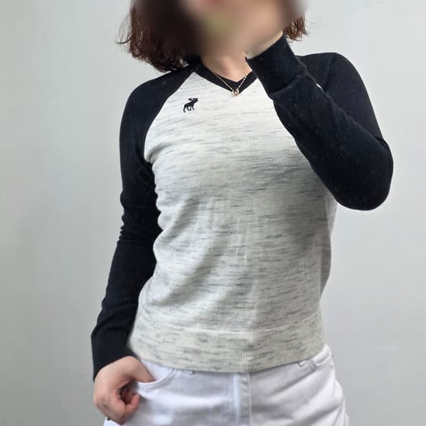 [프립]아베크롬비 키즈 브이넥니트