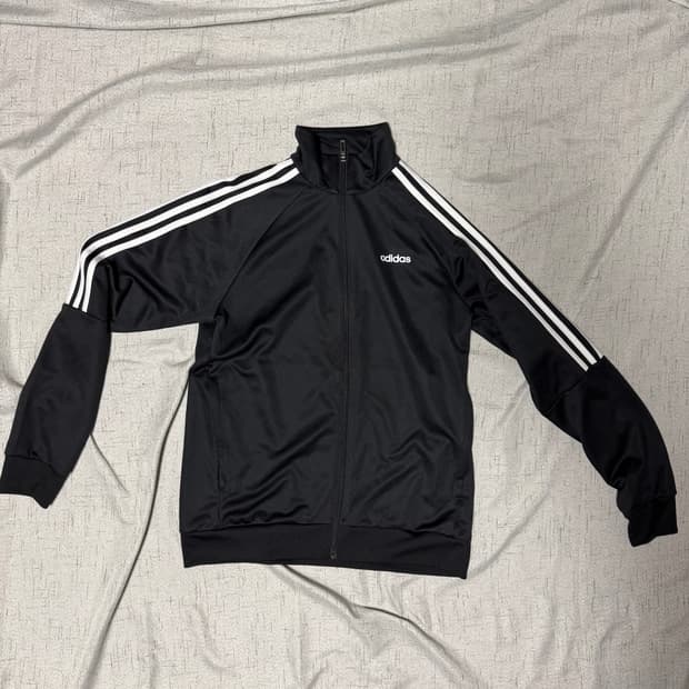 아디다스 L 블랙 트랙탑 져지 자켓