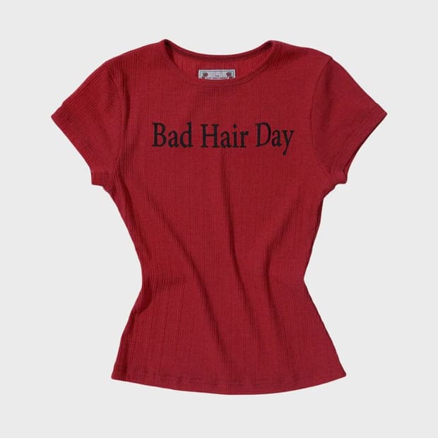 [M] 스컬프터 bad hair day tee red
