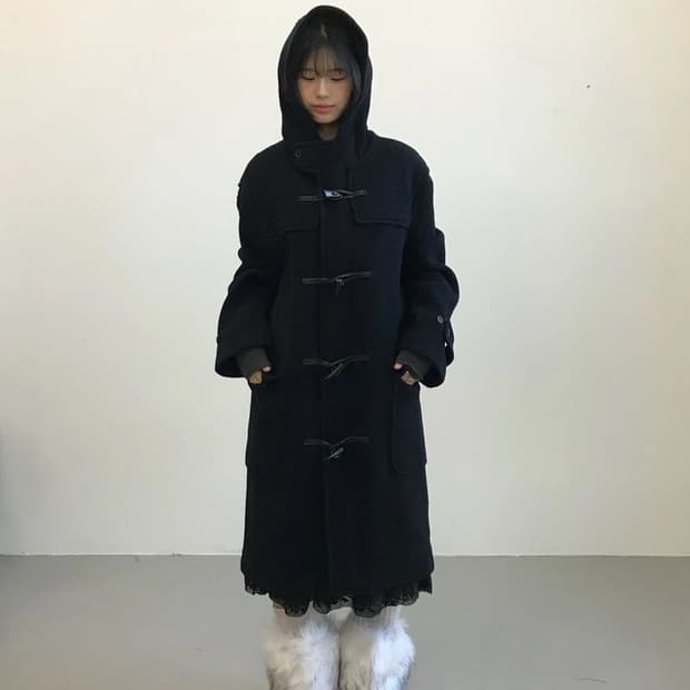Kent Wool Duffle Long Coat