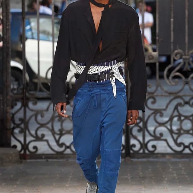 하이더아커만 16ss 스웨트팬츠 블루