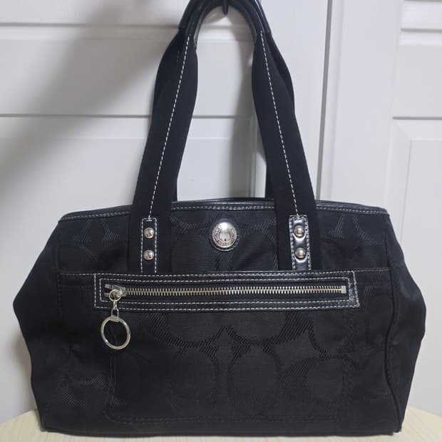 코치 데이지 시그니처 패턴 숄더백 