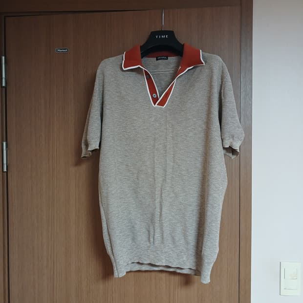 제냐 남성 카라 니트52 