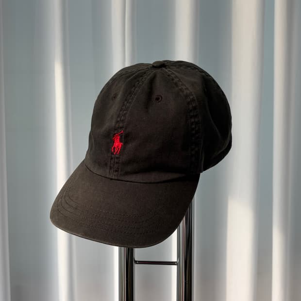 폴로 랄프로렌 클래식 코튼 치노 볼캡 블랙