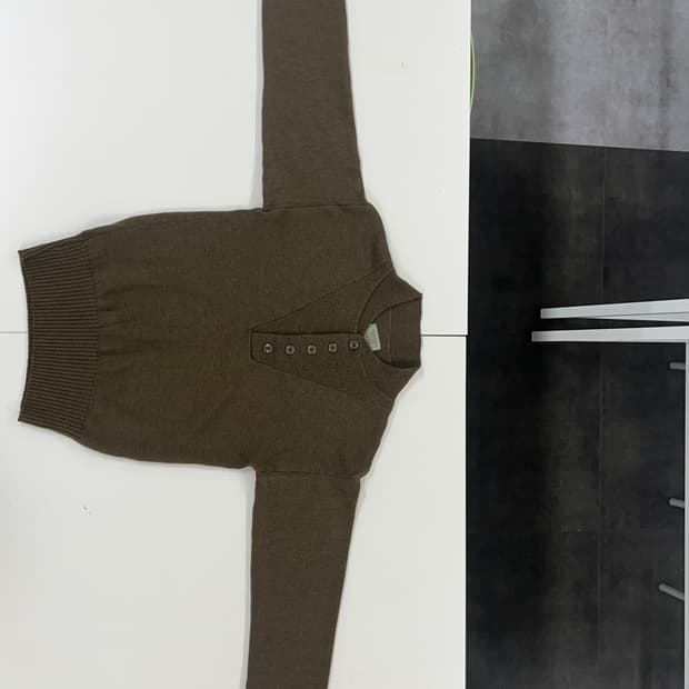 80s U.S. Army 5-Button Wool Sweat