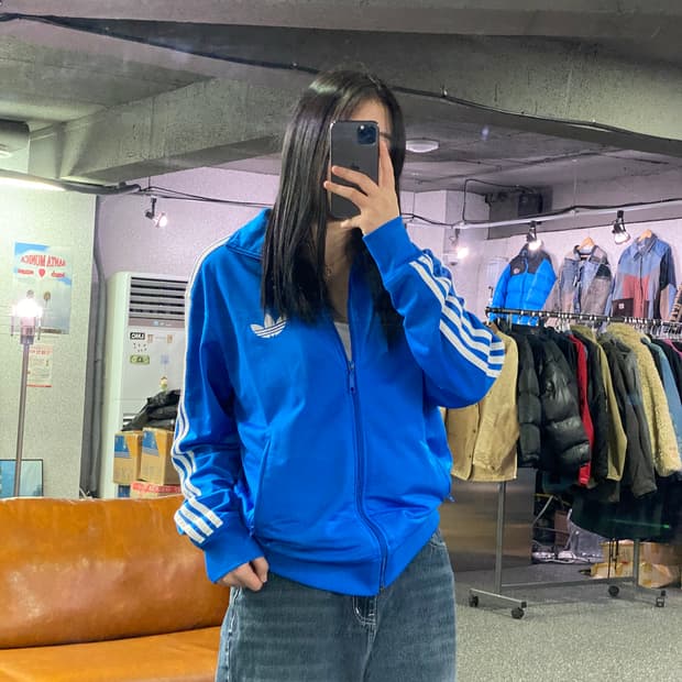 아디다스 파이어버드 블루 트랙탑 져지 B4076