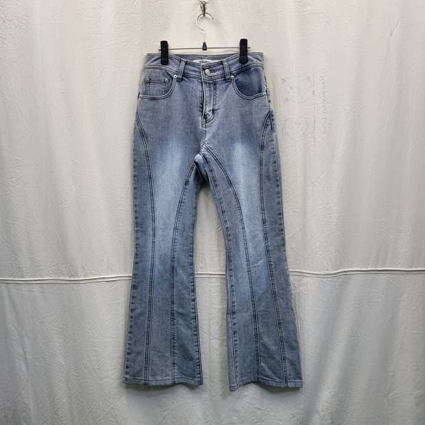Avandress 빈티지 워싱 데님 부츠컷 청바지