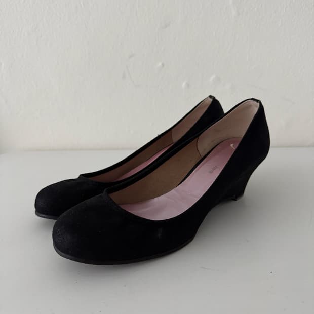 Couripee 블랙 웨지힐