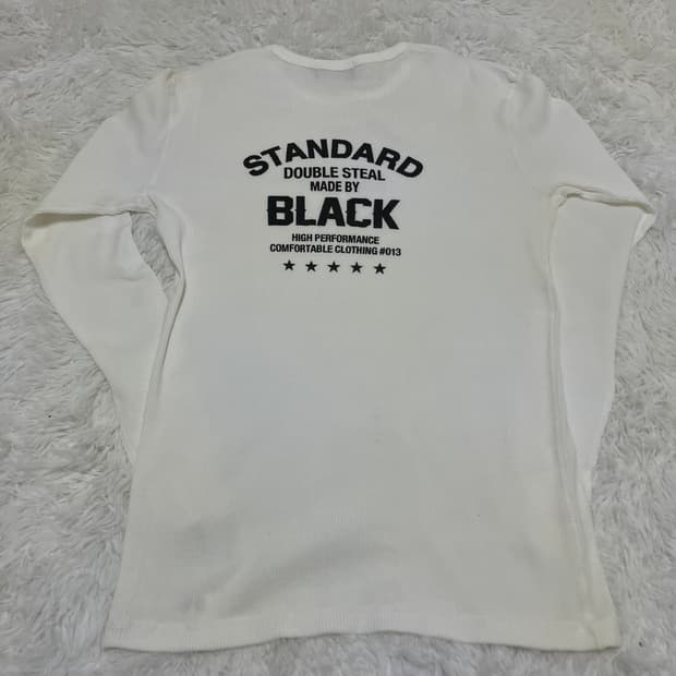 빈티지 스탠다드 화이트 와플 니트 988 y2k 스트릿 갸루 펑키 일본빈