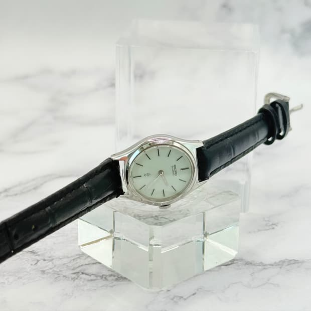 70s80s 빈티지 세이코 미니멀 실버 드레스 워치